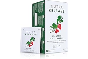 NUTRARELEASE - Water Retention Tea | Bloated Stomach Tea - Natural Diuretic For Water Balance - Includes Dandelion Root, Cleavers & Bearberry - 20 Enveloped Tea Bags - by Nutra Tea - Herbal Tea