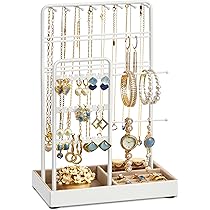 SOMEDA Schmuck Organizer Aus Holz - Wandhalter Für Ketten, Ohrringe & Armbänder