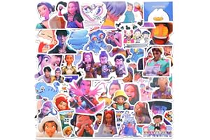 AINVLIYA 61PCS Demon Stickers, Cartoon Huntrs Stickers for Kids, Vinyl Waterproof Anime Decals Cool Trendy Decals for Water Bottles Laptop Guitar Skateboard Scrapbook