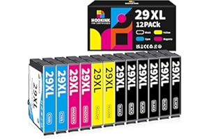 Hookink 29XL Cartucce Compatibili con Epson 29 XL Multipack per Expression Home XP-342 XP-352 XP-452 XP-332 XP-245 XP-442 XP-255 XP-355 XP-455 XP-247 XP-432 XP-435 (6 Nero 2 Ciano 2 Magenta 2 Giallo)