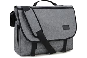 Torba kurierska dla mężczyzn, RAVUO wodoodporna lekka tornister 15,6 cala laptop teczki biznesowe ramię torba na książki