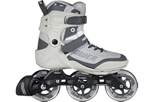 Powerslide Pattini in linea Phuzion Krypton Grey 100 unisex per uomo e donna in grigio, ruote da 100 mm/83 A, cuscinetti a sfera ABEC 7 Pro, art. n.: 901984