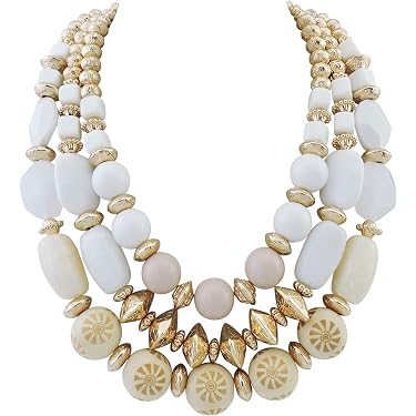 Collana Statement Donna Grosso Collare Nero &ndash; Lusso E Moda, 16 Pollici