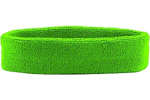 ‎HANERDUN HANERDUN Sport Stirnband Damen Herren Schweißbänder Kopf Stirn Frottee Kopfband Sport für Laufen Fahrrad Joggen Tennis Fußball