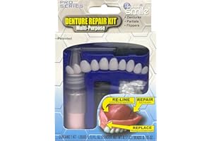 Instant Smile Kit de Reparación de Prótesis Dental Multiusos, Denture Repair Kit, Comfortable Fit, Easy to Use