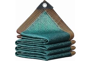 ZHJSHOU Shade Garden Netting Sunblock Shade Cloth,90% Garden Greenhouse Shading Pergola Shade Cover with Grommets and Rope, for Balcony Carports Patios Kennel Pond(Dark green,2x4m)