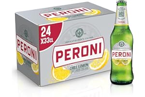 Peroni Chill Lemon Birra al Limone, Cassa Birra con 24 Birre in Bottiglia da 33 cl, 7.92 L, Birra Radler dal Gusto Naturale di Limoni Aspro e Bilanciato, Gradazione Alcolica 1.3% Vol