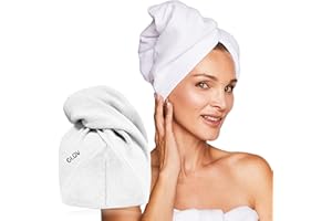 Glov Hair Turban Towel Microfiber Quick Dry Hair Wrap Lightweight Drying Towel Universal Size Reduces Drying Time Ideal for Travel and Care