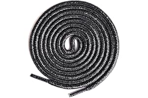 Olukssck 2 Paires Lacets Ronds Paillettes, Brillantes Métalliques Lacets Chaussures pour Chaussures de Sport, Chaussures de Course, Bottes