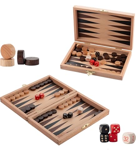 Backgammon Philos Mathraki Piccolo – Gioco Da Tavolo In Legno, Made In Germany, Per Adulti E Bambini
