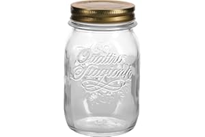 BORMIOLI ROCCO Bormioli Barattoli Quattro Stagioni 12 Pezzi | capacità: 500 ML | Diametro 8,5 cm | Altezza Totale 14 cm | Perfetto per antipasti & Co