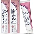 Royal Denta 2-Pack Sensitive Toothpaste for Sensitive Teeth and Gums, Fluoride Free Toothpaste Sensitive Teeth for Healthier Stronger Teeth and Tooth Sensitivity, Gentle Fresh Mint (2x130g)
