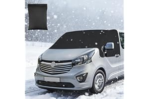 KAMOLY Car Windscreen Cover for Renault Trafic, 600D Sun Protection for Vauxhall Vivaro Windscreens, Cover Windshield, Windscreen Wrap Cover Replacement