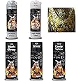 SAMURAI KUROBUSHI #2K01H, #2K04, #109, #124, # Y016* 2K Spray Paint Kit, YELLOW COLOUR for Candy and Marble Effect, Glossy Finish [PACK OF 5] (D-I-Y Do It Yourself)- 400ml