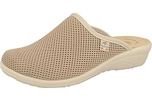 Fly Flot T4368 Fe Blu Ciabatte Donna Made in Italy Vera Pelle ANTISHOCK Tessuto