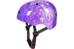 MHJY Casco Bici Bambino Casco Bicicletta Bambina Protezioni Della Testa per Skateboard Skate Moto Monopattino Regolabile per Ragazze e Raga
