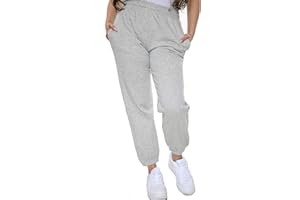 Imporio 11 Pantalon de jogging décontracté surdimensionné en polaire pour femme Taille 36 à 44