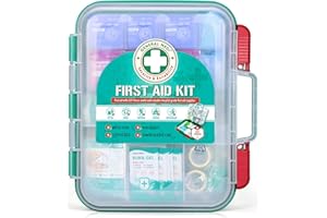 General Medi 420 Pieces Professional First Aid Kit - HardCase First Aid Box - Contains Premium Medical Supplies for Travel, Home, Office, Vehicle, Camping, Workplace & Outdoor