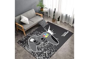 STICKER SUPERB. 3D Cartoon Gamepad Tappeto Ragazzo Bambini Gamer Gaming Video Game Soggiorno Camera da Letto Cucina Comodino Decorazione StrisciareTappeti Antiscivolo (Colore 3,120×160 cm)