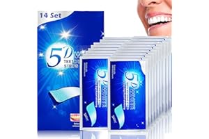 NXPUXP 14 Sets of Teeth Whitening Strips,Effective Non-Sensitive Teeth Strips,Easy to Use Home Tooth Whitening Kit,Professional Teeth Stain Removal