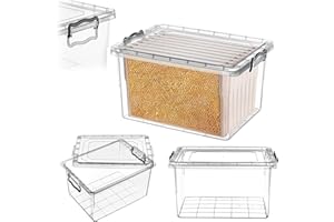 KADAX Trasportino 40 l per cornice, contenitore 54 x 38 x 28,5 cm con coperchio per conservare e trasportare il miele in modo sicuro