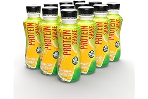 BODY ATTACK SPORTS NUTRITION Body Attack High Protein Shake – Maracuja Vanilla Ice – 12 x 500 ml ciascuno 50 g di proteine – frullato proteico ipocalorico per la costruzione muscolare – bevanda pronta con proteine del latte,