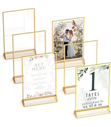 Koop New Lifestyle Collagelijst Glas Goud - 5 Bilder (10x15 Cm) hier