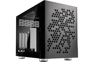 ‎KOLINK KOLINK Rocket Heavy Mini-ITX Gehäuse, PC Hülle, PC Case, Tempered Glass Computergehäuse, PC Gehäuse Klein, Dezentes Design Computer Gehäuse