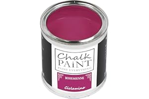 CHALK PAINT PAINT EVERYTHING Chalk Paint Everything® Ciclamino - Sans poncer colore facilement tous les matériaux (250 ml) Produit professionnel