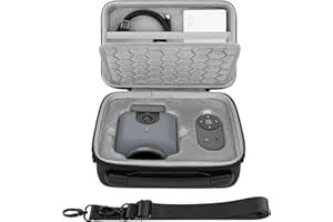 GEEKRIA Étui de transport compatible avec XbotGo, caméléon, sac de voyage à coque rigide (gris foncé)