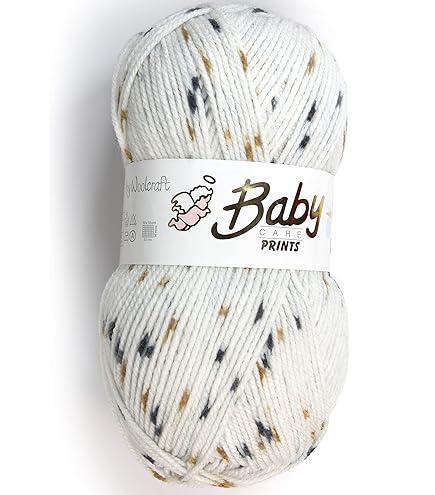 Woolcraft Baby Care Prints DK Knitting Wool Yarn 100g - 634 Dolly Mixture