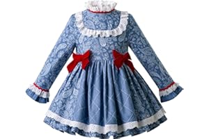 Ju petitpop Girls Traje de Primavera con Diadema Hecha a Mano