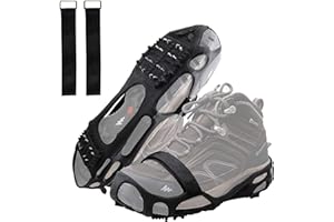 SHADDOCK Ramponi da ghiaccio con 24 punte per scarpe, ramponi da ghiaccio, trazione per arrampicate, alpinismo, trekking, High Altitude Winter Outdoor