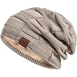 REDESS Beanie Hat för män och kvinnor vintervarma mössor Stickning Slouchy tjock skalle Cap