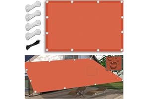 FLYSOUL Voiles Ombrages Imperméable Rectangulaire 3X3M Bâche dombrages,Voiles Solaire,Pare-Soleil Jardin Balcon 100% Toiles Ombrages UV Protection pour Patio Terrasse EXtérieur avec Oeillets et Cordons