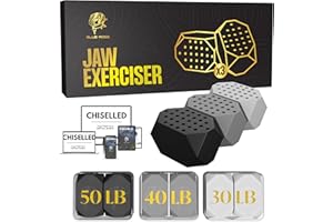 Blue Rose Jaw Trainer - Jaw Exerciser - Enhance Your Jawline with Our Jawline Shaper, Jaw Strengthener with 3 Resistance Levels, Chisel Jawline with Face Sculptor for Mewing, Jawline Exerciser for Men