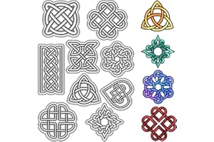CRASPIRE Celtic Knot Clear Stamps Trinity Knot Rubber Silicone Stamp Seal Transparent Silicone Stamps for Journaling Card Making DIY Scrapbooking Handmade Photo Album Notebook Decor