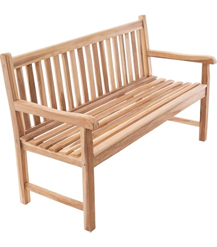 GRASEKAMP Gartenbank Belmonte 160 Cm Aus Akazienholz – 3-sitzig, Natur, Für Garten & Park