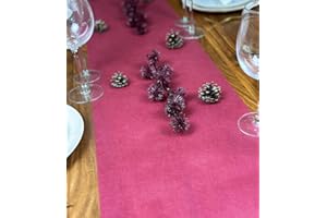 NATUARTE, Runner da Tavola Bordeaux, Rotolo di TNT da 25 metri x 30 centimetri, Decorazioni per la Tavola, Stoffa Decorazione Matrimonio, Battesimi, Comunioni, Compleanni, Colore Bordeaux