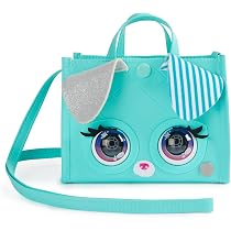 PURSE PETS Sac à Main Tigre Holographique Interactif - Cligne Des Yeux, Sons - Jouet Enfant 4 Ans Et Plus