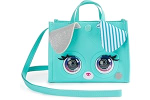 PURSE PETS - TOTE BAG CHIOT - ANIMAL INTERACTIF FORMAT SAC À MAIN - Sac pour Enfant Chien Interactif Qui Cligne Des Yeux - À L'Epaule Ou En Bandoulière- Sons Et Modes De Jeu - Jouet Enfant 4 Ans Et +