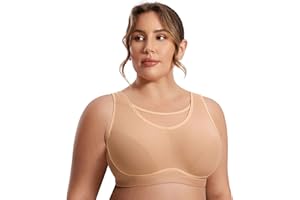 SYROKAN Donna Reggiseno Sportivo Wirefree ad Alto Impatto Senza Imbottitura