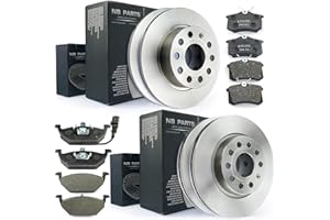 ‎NB PARTS Bremsen/BREMSSCHEIBEN + BREMSBELÄGE VORNE + HINTEN NB PARTS GERMANY 10042826