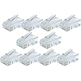 rhinocables® RJ45 Ethernet Crimp Plugs Cat5e Network End Connectors MULTI BUY (10 Pack)