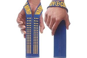 WARM BODY COLD MIND V1 Sangle Musculation pour l'Haltérophilie Olympique - [Évalué à 300 KG] - Sangle de Tirage pour Gym Fitness Crossfit, Lifting Straps, Poignet de Levage, Accessoires Homme Femme