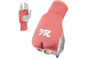 2FIT YOUR FITNESS PARTNER 2Fit Karate Mitts Elasticated Cotton Martial Arts Boxing MMA Training Inner Gloves Open Finger Muay Thai Bandages Fist Padded Karate Gloves
