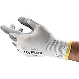 Ansell HyFlex 11-800 Professionelle Arbeitshandschuhe, Rutschfeste Nitril-Beschichtung, Industrie-Schutzhandschuhe für Mechan