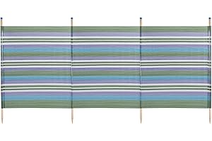 Yello WBL 4 Pole Standard Stripes Windbreak - Green
