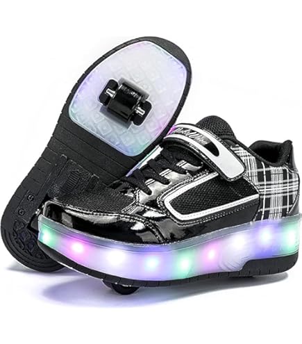 Rolschaatsen, schoenen met wieltjes, skateschoenen, inline skates, verstelbare damesschoenen met wieltjes, voor meisjes, hardlopen, skateboard, inline rolschaatsen, wit, 36 EU