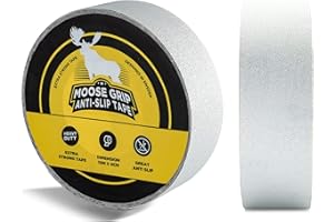 Safestep 15m x 5cm Moose Grip Anti Rutsch Klebeband | Easy Clean - Hohe Traktion, Langlebiger, Rutschfester Kleber für Innentreppen, Böden, Rampen - PVC-frei, UV-beständig (15m x 5cm, Transparent)